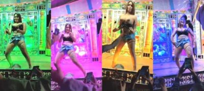 Desi MMS of Nisha Maharana Dancing with Her Huge Boobs Out