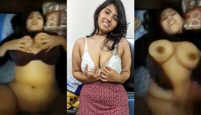 Desi Girlfriend’s Huge Boobs Bounce During Hardcore