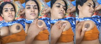 Desi Mallu Wife Boobs pressing By Hubby