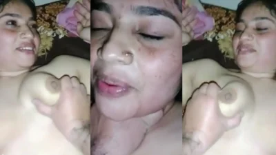 Busty Pakistani wife teases husband with milky boobs