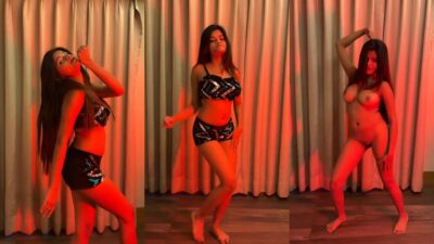 Horny Bengali Influencer Strips Naked And Dances With Her Jiggly Boobs