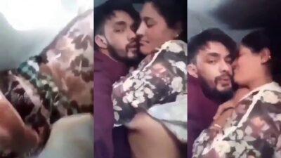 Horny Punjabi guy records MMS while pressing his Punjaban girlfriend’s big boobs