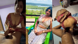 Shararti Bhabhi Walks In A Sanskari Saree, Jerks Devar And Sucks With No Panties On